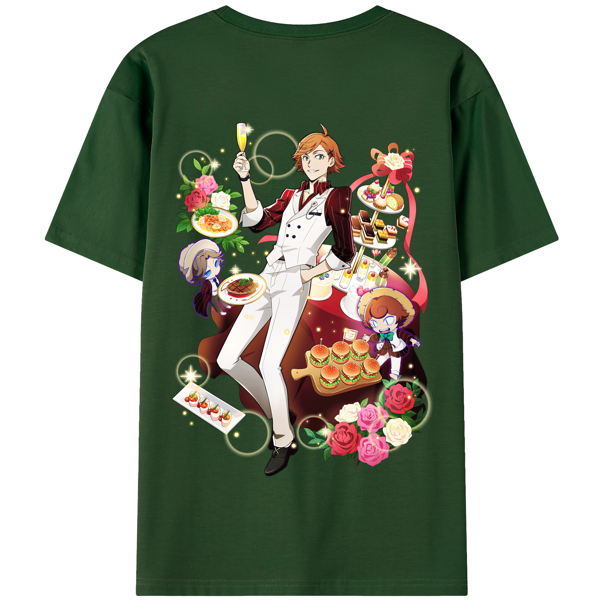 （画像用） 文豪ストレイドッグス Bungo Stray Dogs 綿100％半袖Tシャツ（背面プリント）